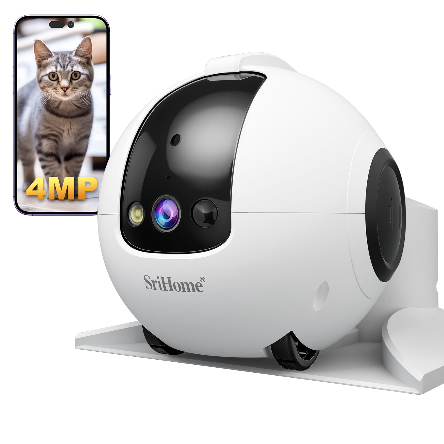 4 МП IP-камера Srihome APP Mob – обзор и цена Home Security Robots