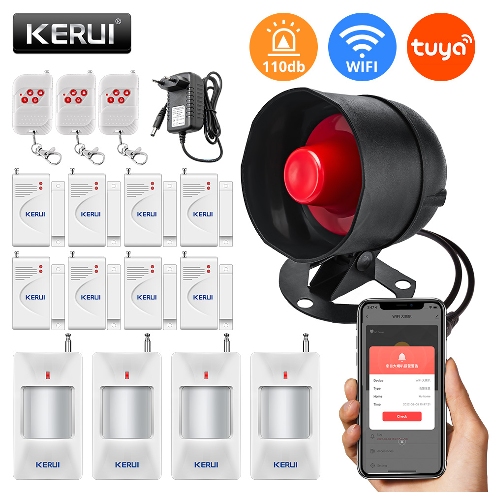 Громкий динамик KERUI Tuya с W – обзор и цена Sim Gsm Alarm