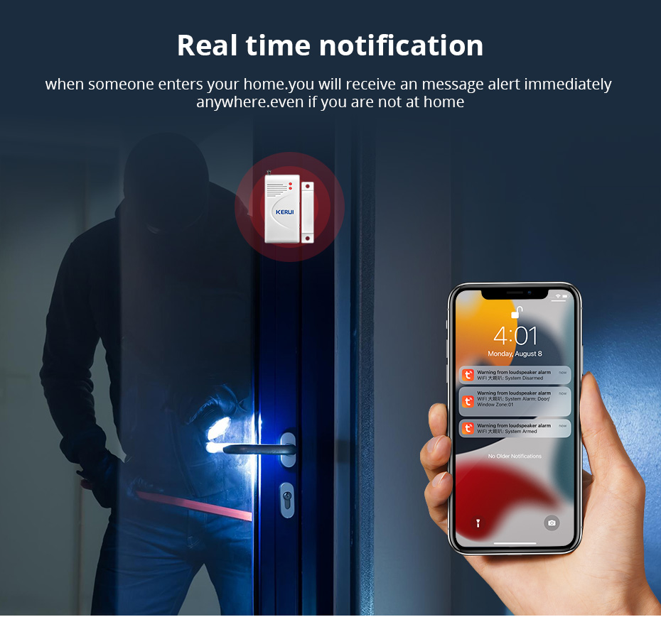 Громкий динамик KERUI Tuya с W – обзор и цена Sim Gsm Alarm