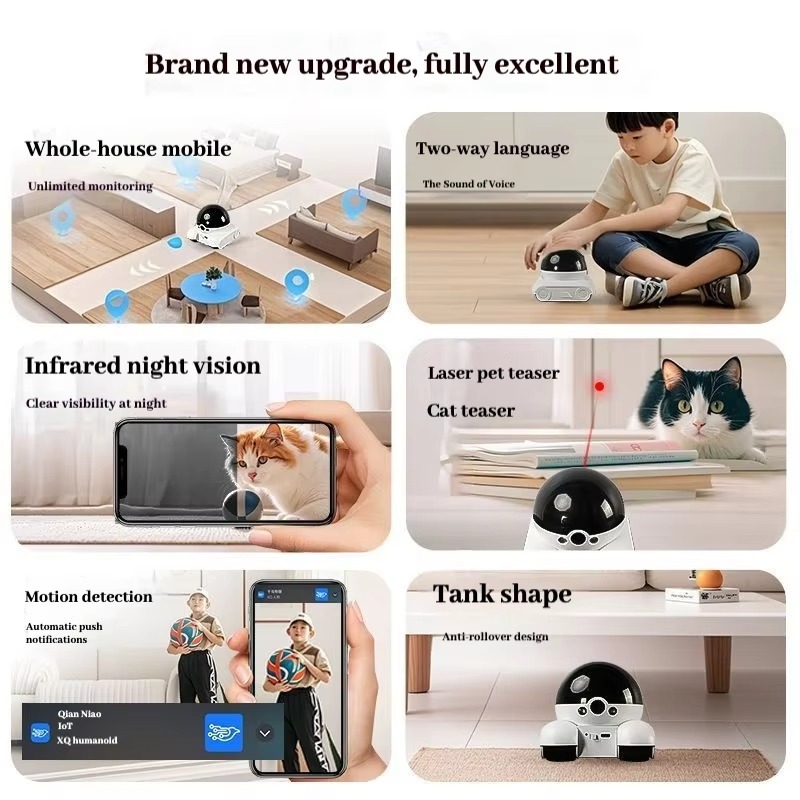 Новый умный робот-питомец с Wi – обзор и цена Home Security Robots